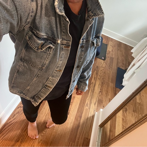Fee People deconstructed denim oversized jacket. Size MD - Picture 4 of 5